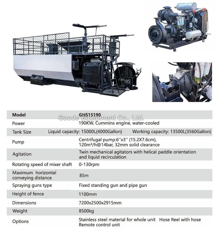 Gaodetec GHS15190 Hot sale hydro mulching machine for erosion control